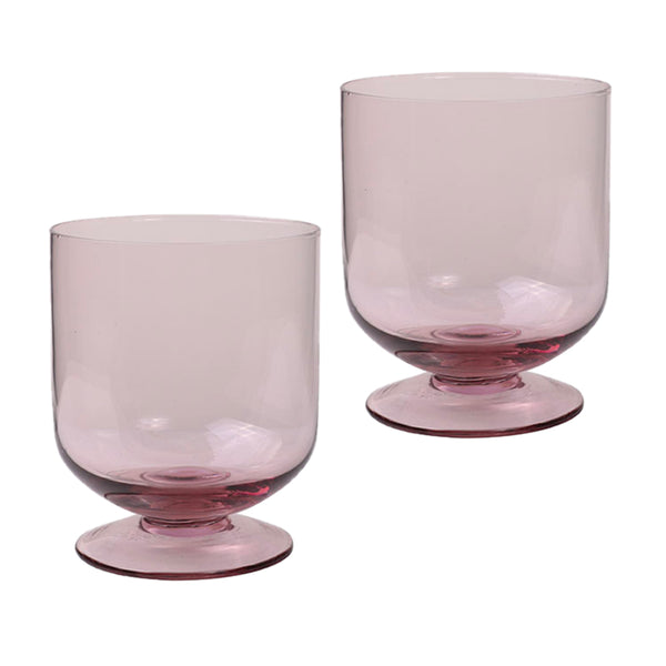 Goblet Glas Roze - 2 Glazen (set)