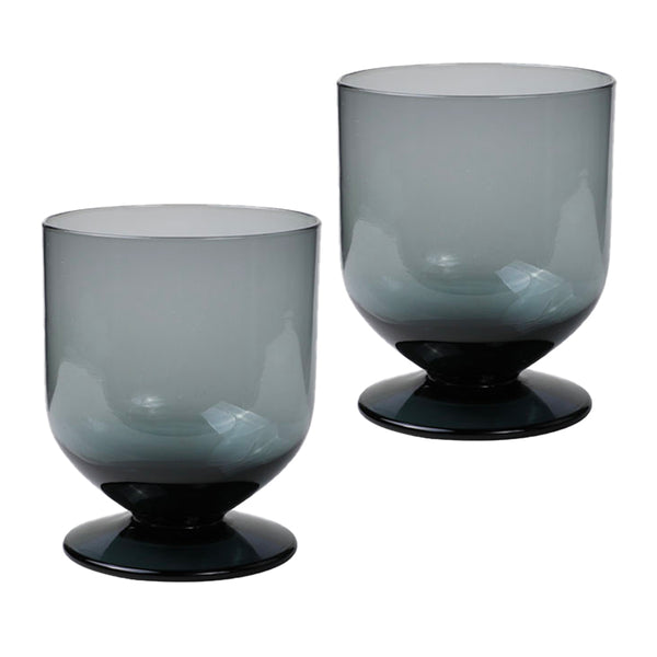 Goblet Glas Grijs - 2 Glazen (set)